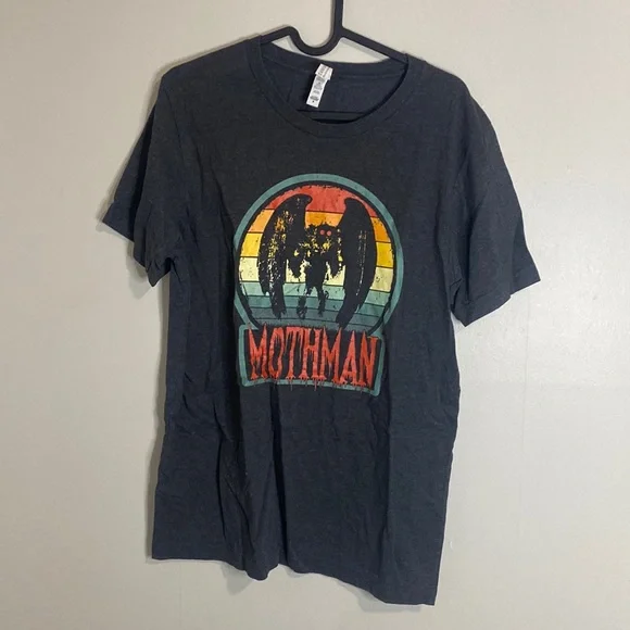 🎱Vintage style Moth man dark grey tee! - Picture 2 of 7